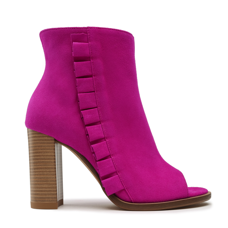 Botki R.Polański 1413 - Fuksja Zamsz