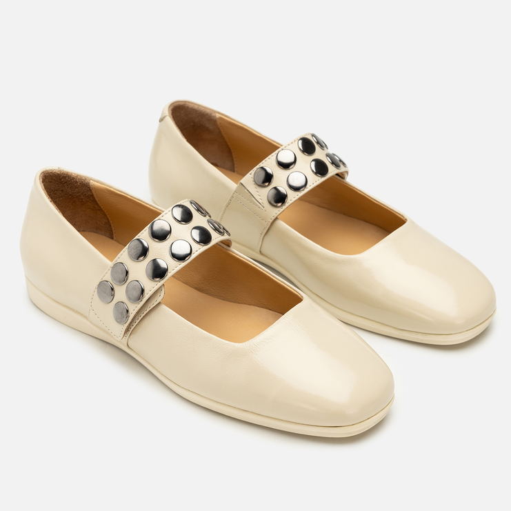 Baleriny R.Polański 2206 - Beżowy Naplak