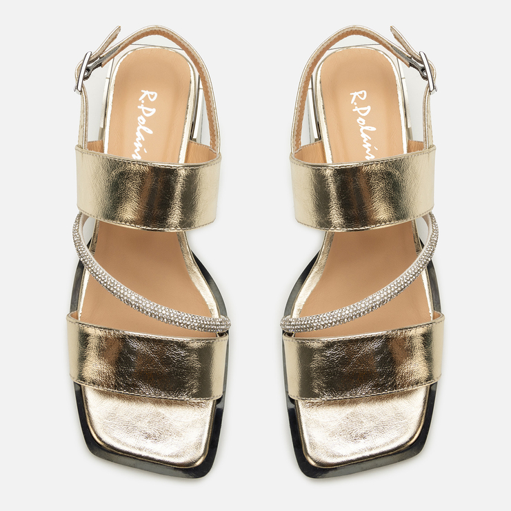 Sandały R.Polański 2177 - Złoty