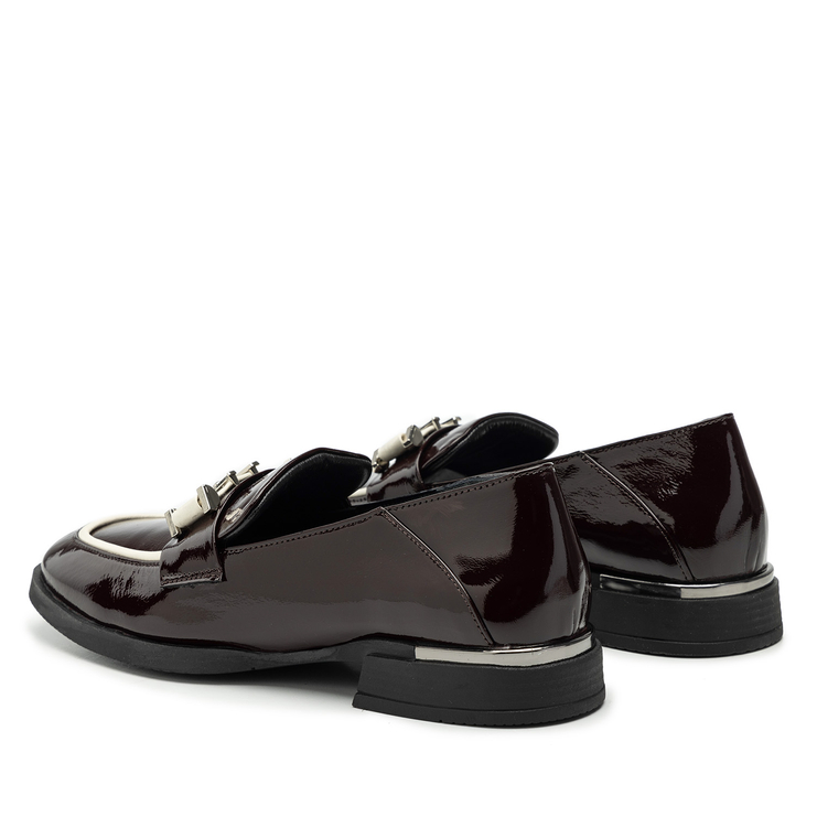 Półbuty R.Polański 2089 - Bordowy Naplak