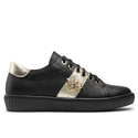 Sneakersy R.Polański 961 - Czarny Lico/Złoty