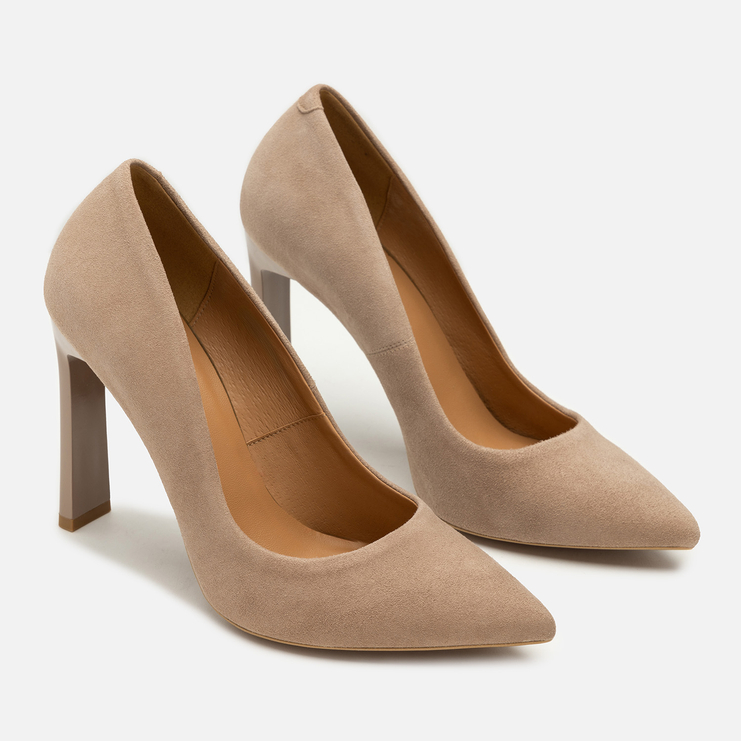 Szpilki R.Polański 1914 - Mokka Zamsz