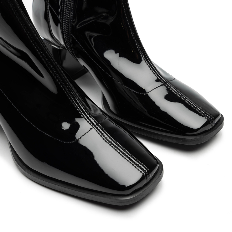 Botki R.Polański 1609 - Czarny Lakier