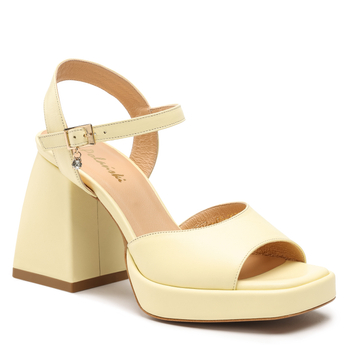 Sandały R.Polański 1506 - Light Yellow Polina 253 Lico