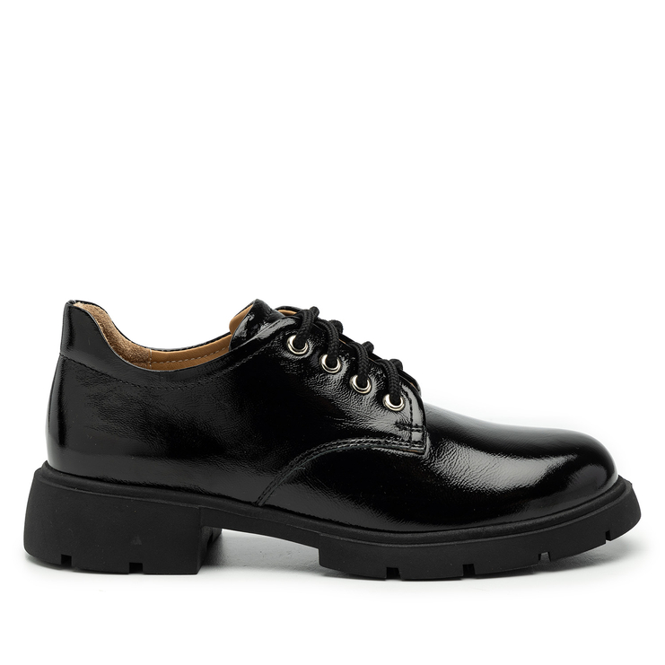 Oxfordy R.Polański 2078 - Czarny Naplak