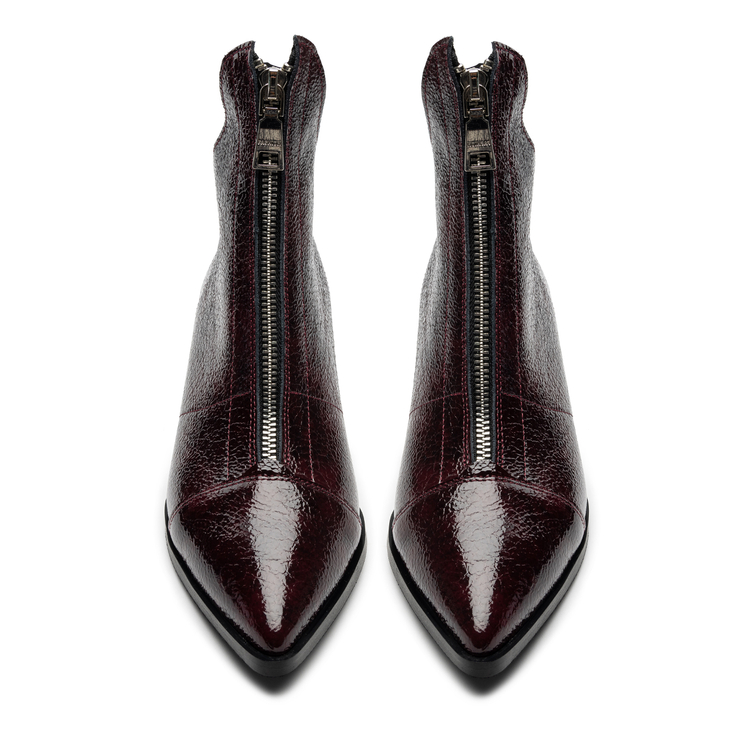 Botki R.Polański 1575 - Bordowy Naplak