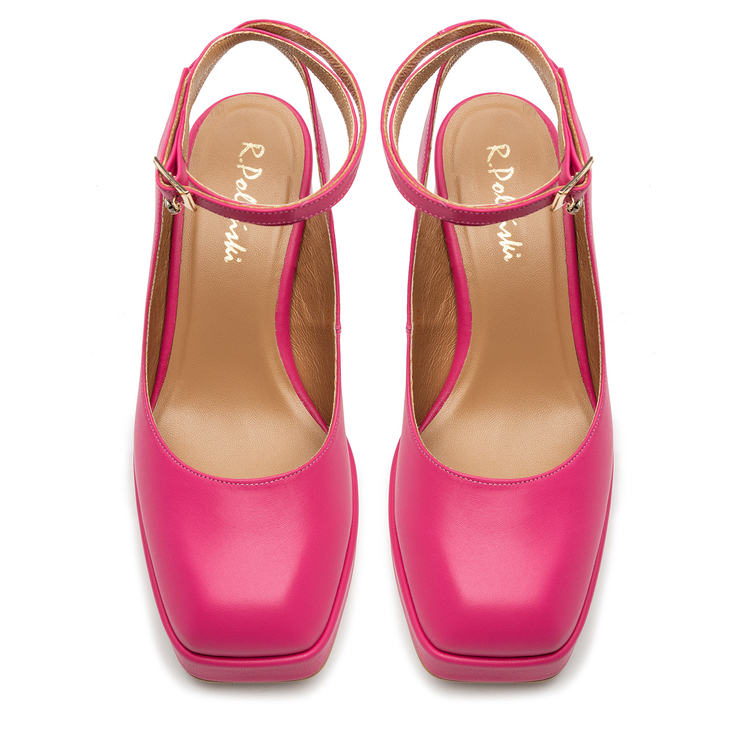 Sandały R.Polański 1491 - Fuksja Polina 559 Lico