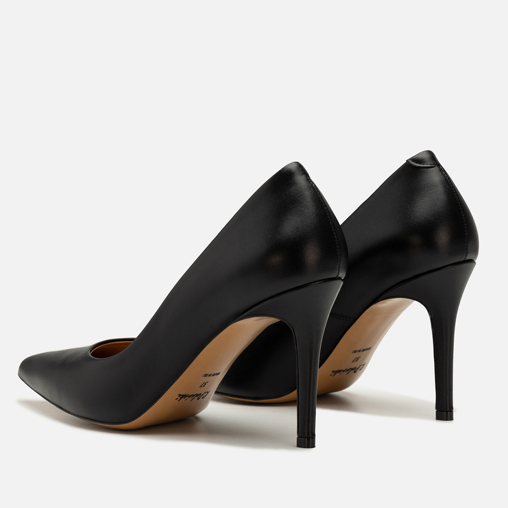 Szpilki R.Polański 2176 - Czarny Lico