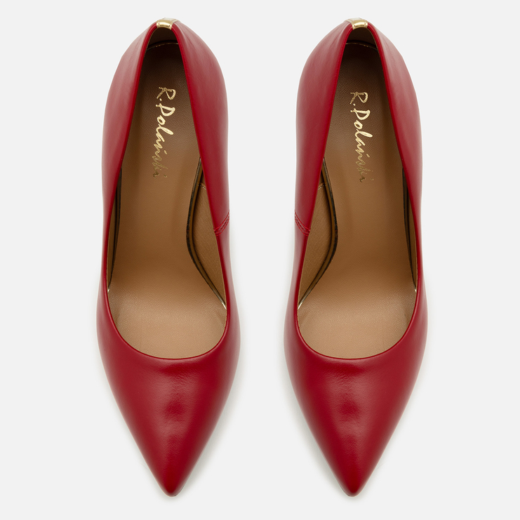 Szpilki 1044 - Czerwony Lico