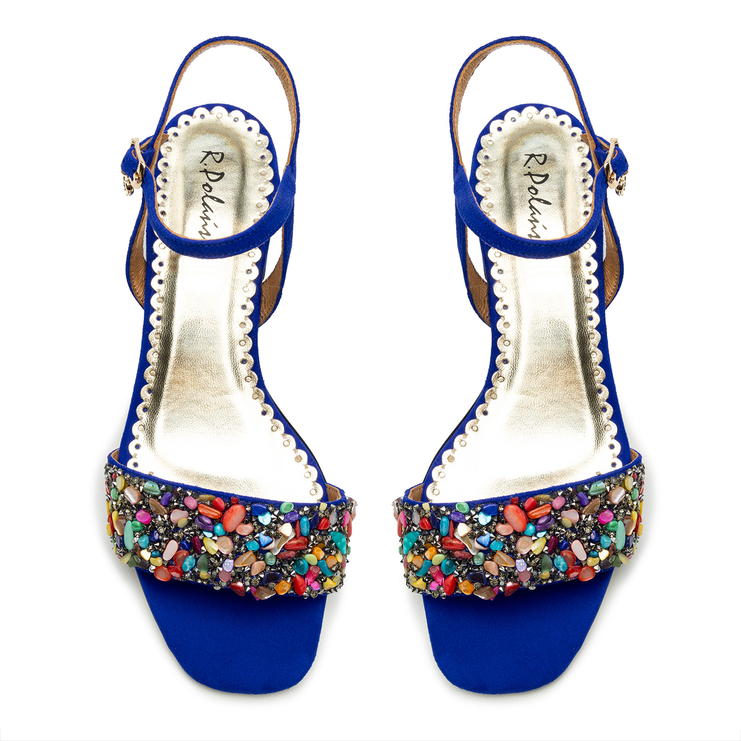 Sandały R.Polański 1123/A - Chaber Zamsz