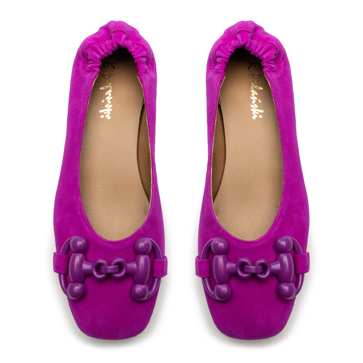 Baleriny R.Polański 1611 - Fuksja Zamsz