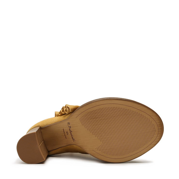 Botki R.Polański 1413 - Yellow Zamsz