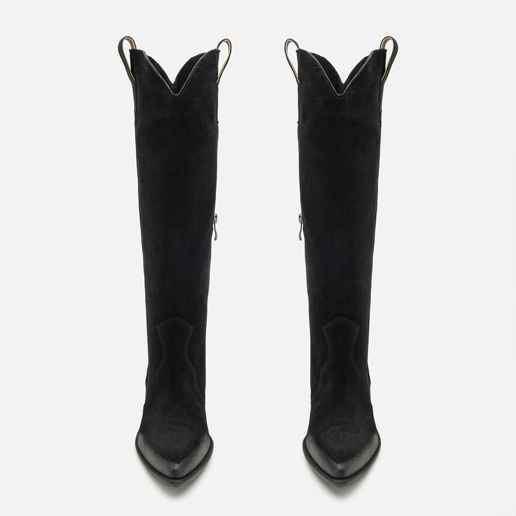 Kozaki R.Polański 2032 - Czarny Zamsz