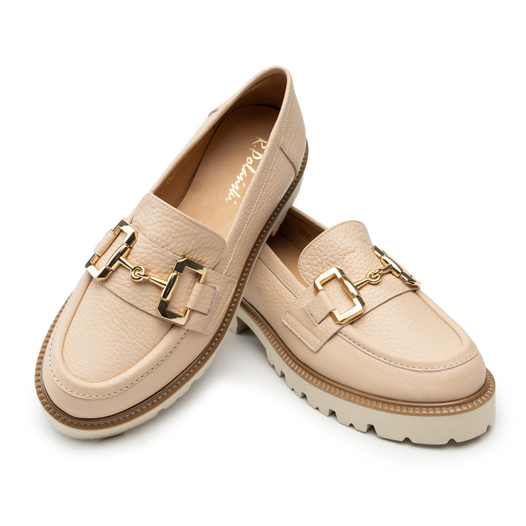 Półbuty R.Polański 1602 - Beżowy Nude TST Lico