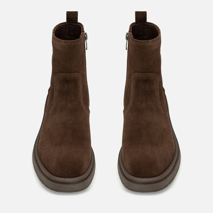 Botki R.Polański 2233 - Brązowy Zamsz