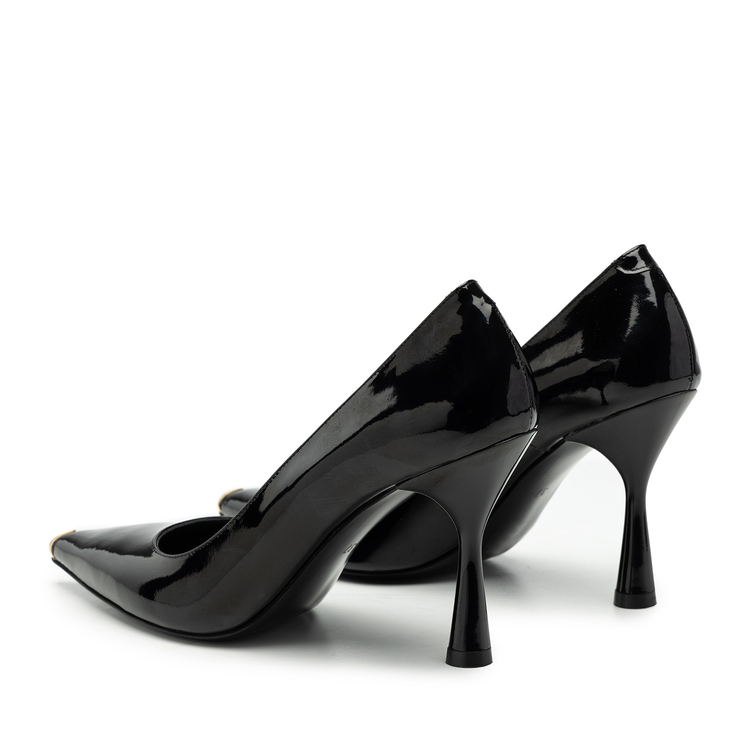 Szpilki R.Polański 2075 - Czarny Lakier