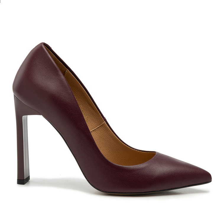 Szpilki R.Polański 1914 - Bordowy Lico