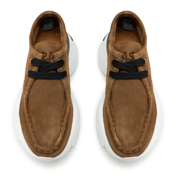 Sneakersy R.Polański 2106 - Brązowy Zamsz