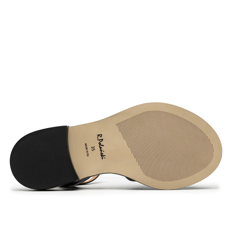 Sandały R.Polański 1641 - Czarny Icar Lico