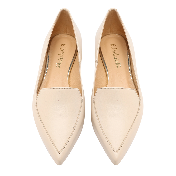 Mokasyny 989 - Beżowy Lico