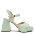 Sandały R.Polański 1506 - Zielony Polina 586 Lico