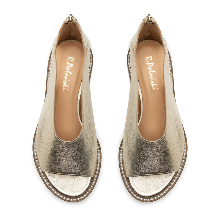 Sandały R.Polański 1637 - Złoty Lico