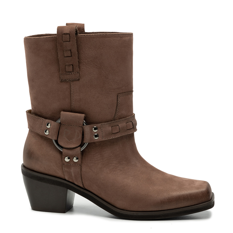 Botki R.Polański 1920 - Brązowy 2060 Nubuk