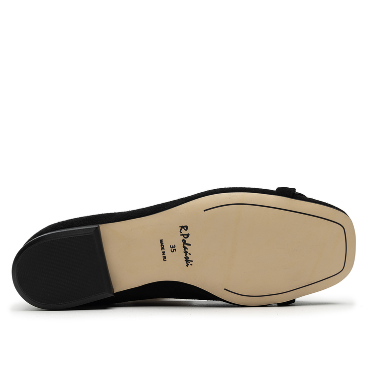 Baleriny R.Polański 1611 - Czarny Zamsz