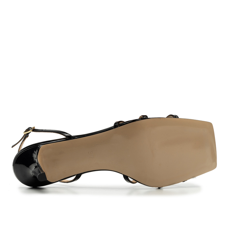 Sandały R.Polański 1991 - Czarny Lakier