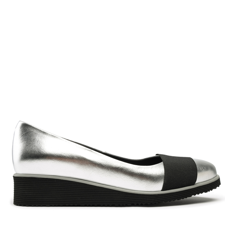 Półbuty R.Polański 1161 - Srebrny Lico