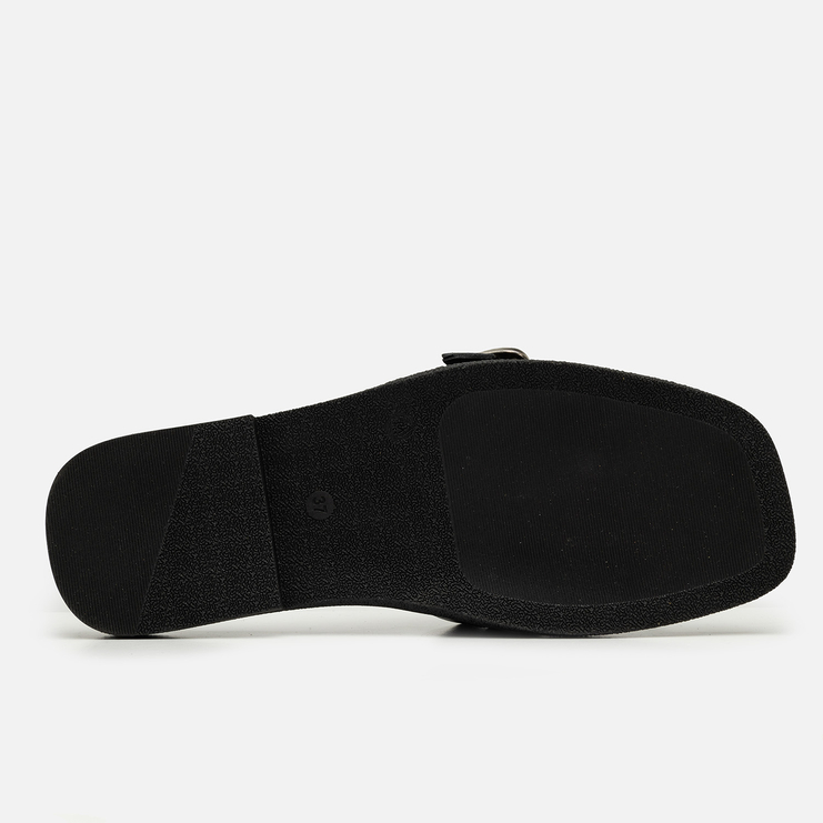 Klapki R.Polański 2201 - Czarny Lico