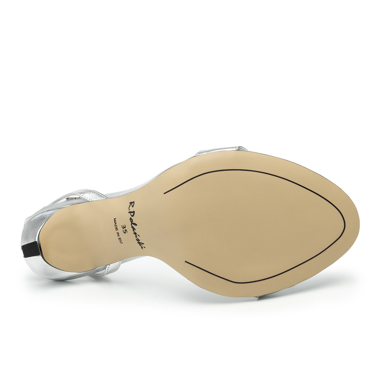 Sandały R.Polański 1074 - Srebrny Lico