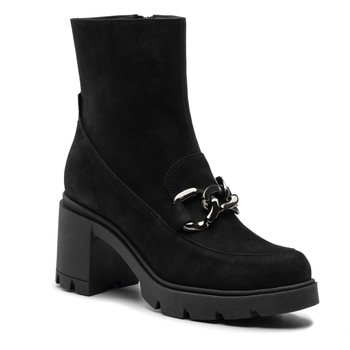 Botki R.Polański 1363 - Czarny Nubuk