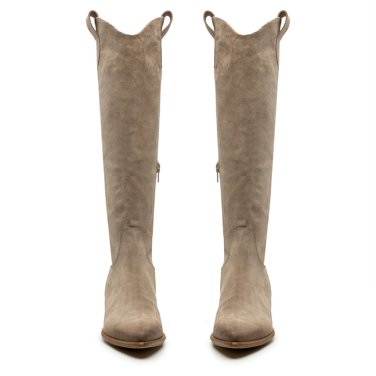 Kozaki R.Polański 1416 - Cappuccino 42 Zamsz