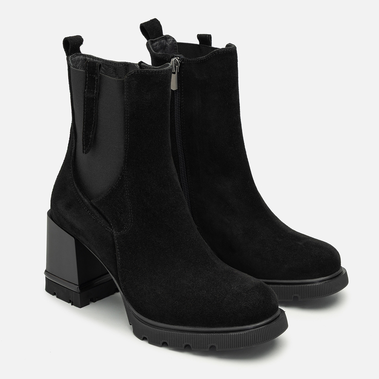 Botki R.Polański 2252 – Czarny Zamsz