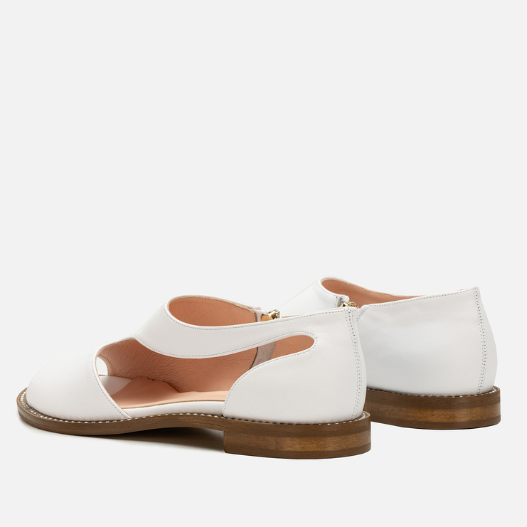 Sandały R.Polański 1733 - Biały Lico