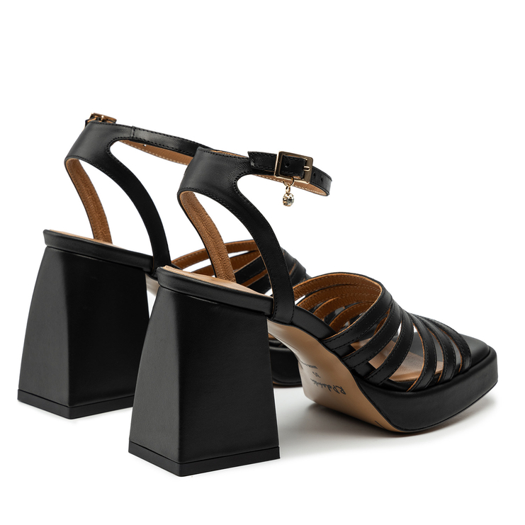 Sandały R.Polański 1457 - Czarny Polina 550 Lico