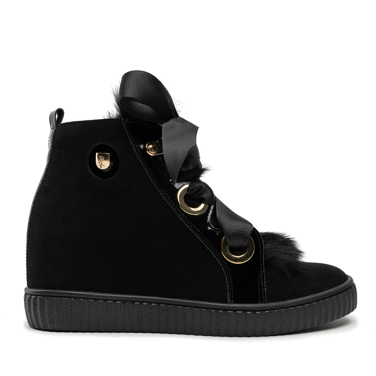 Sneakersy R.Polański 1199 - Czarny Zamsz