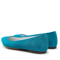 Baleriny 727 - Turkusowy Zamsz