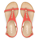 Sandały 826 - Koralowy Zamsz