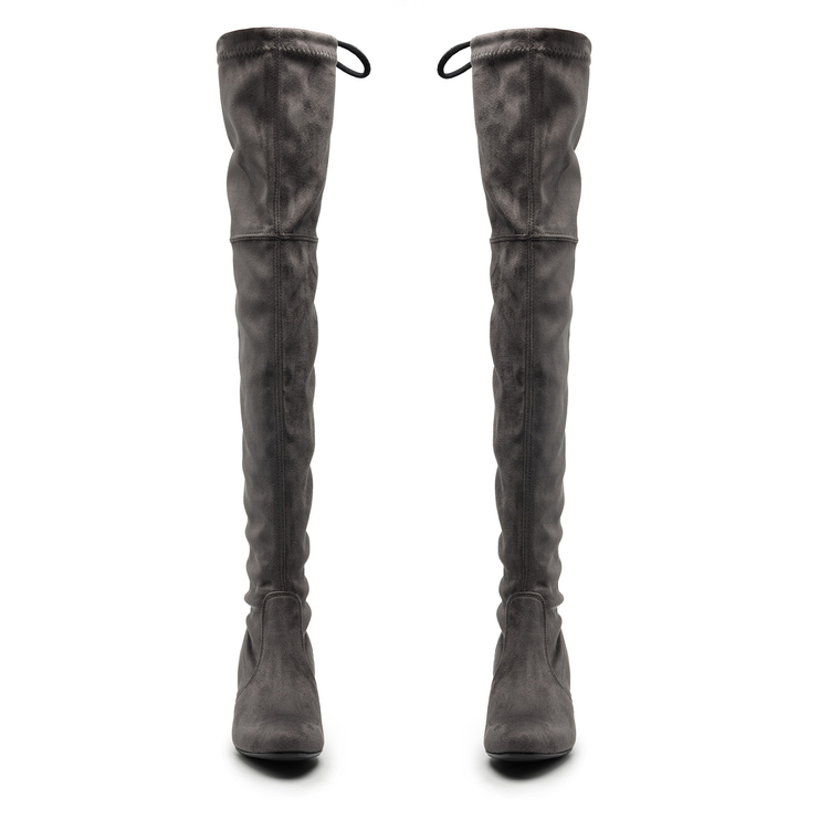 Muszkieterki R.Polański 802 - Grafit Zamsz