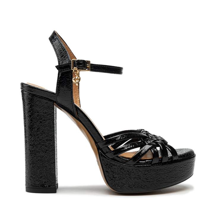 Sandały R.Polański 1666 - Czarny Kryształ