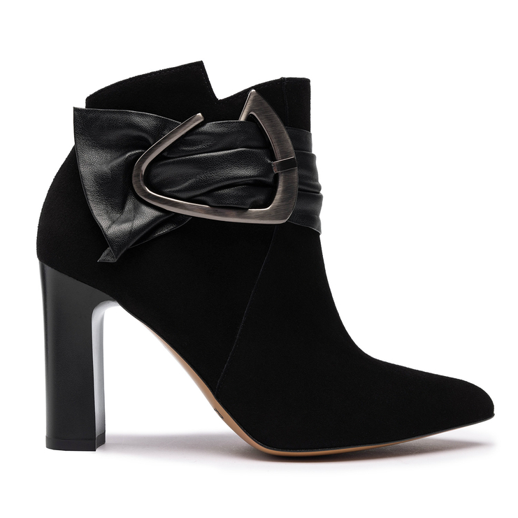 Botki R.Polański 1169 - Czarny Zamsz