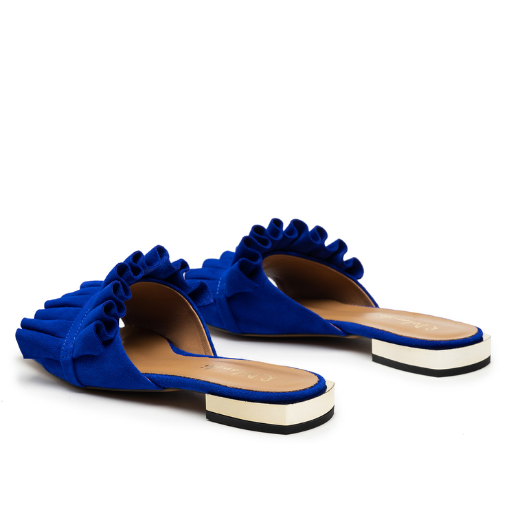 Klapki R.Polański 1282 - Chaber Zamsz