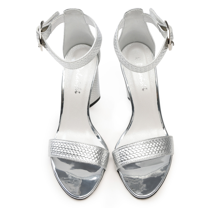 Sandały 876 - Srebrna Plecionka
