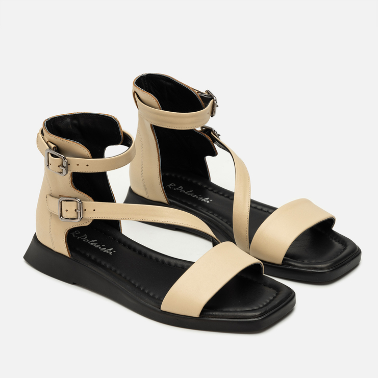 Sandały R.Polański 2185 - Beżowy Lico