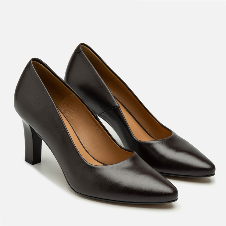 Czółenka R.Polański 2255 - Brązowy Lico