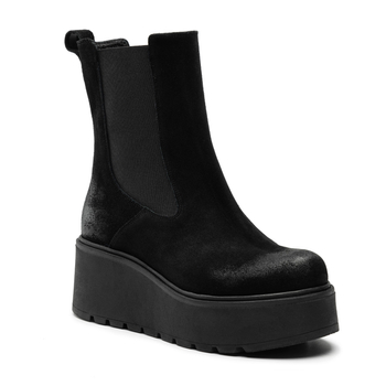 Botki R.Polański 1581 - Czarny Zamsz