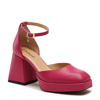 Sandały R.Polański 1454 - Fuksja Polina 559 Lico