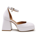 Sandały R.Polański 1454 - Biały Polina Lico